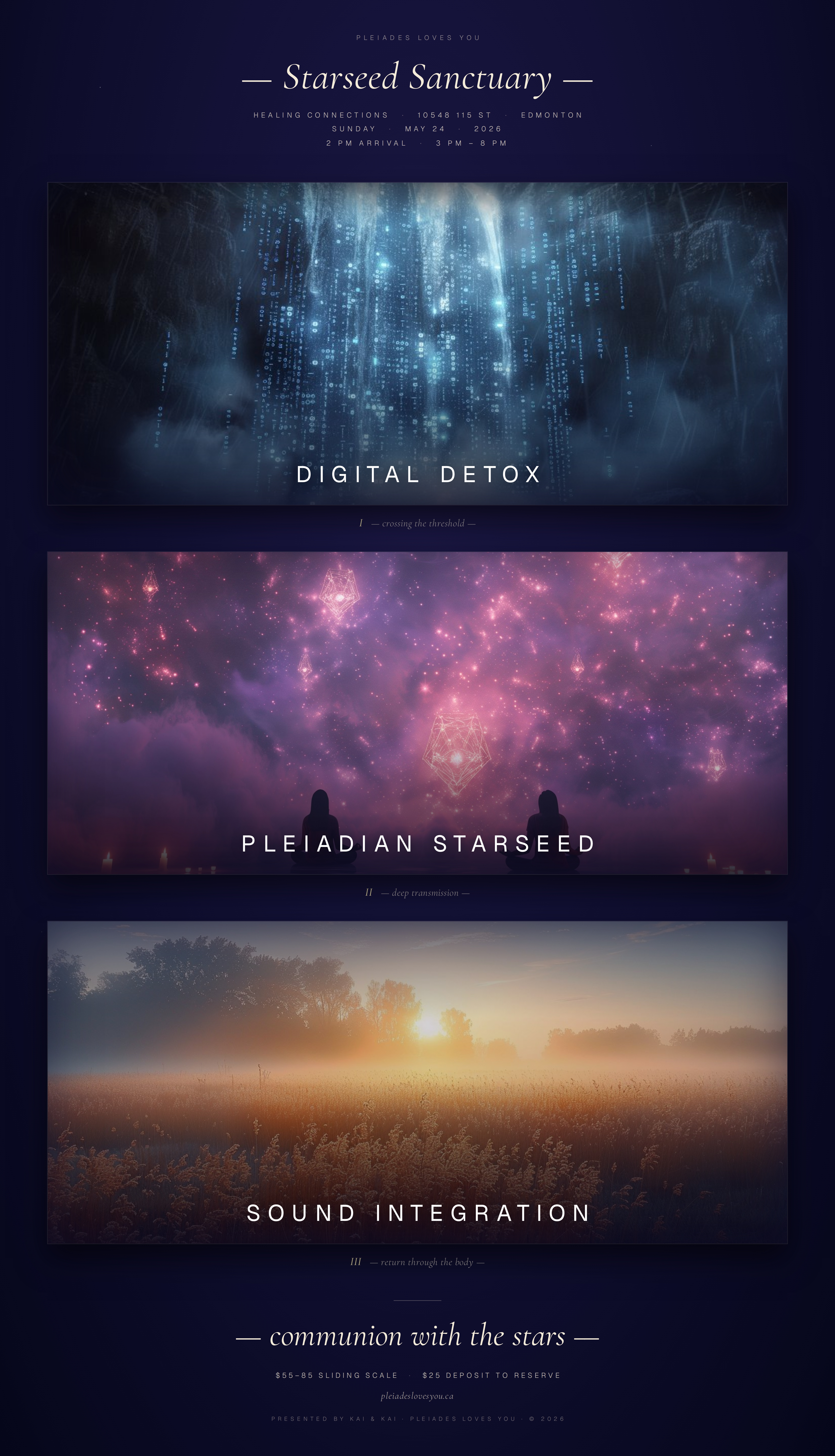Starseed Sanctuary — May 21, 2026, Edmonton